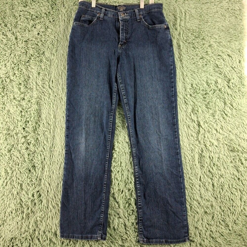 Lee Riders Jeans Womens 10M Straight Dark Wash Stretch